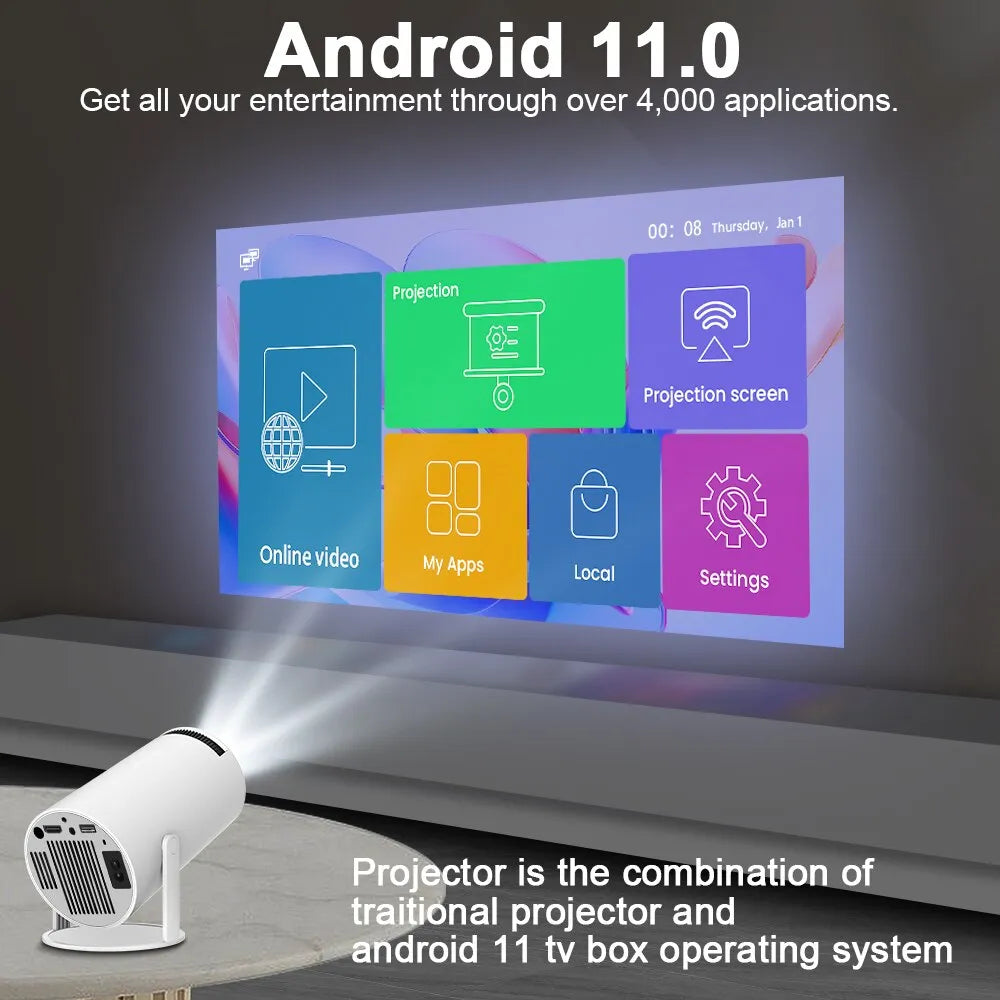 4K Android Home Cinema Projector