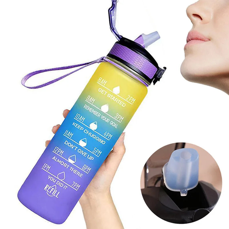 1 Liter Motivational Water Bottle