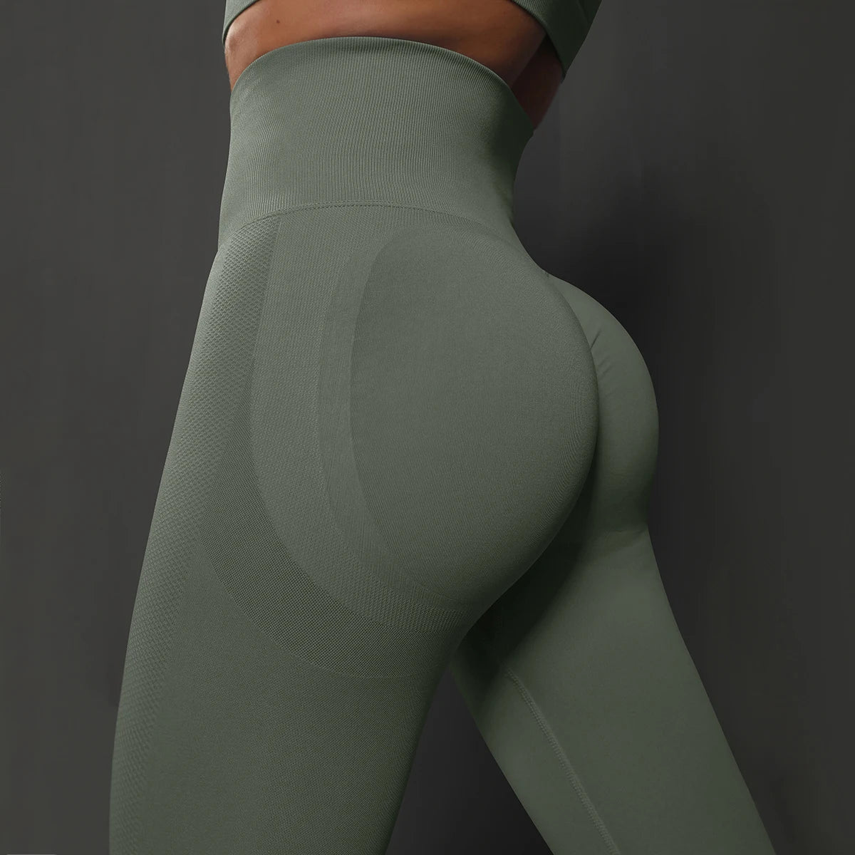 High-Waist Seamless Yoga Leggings