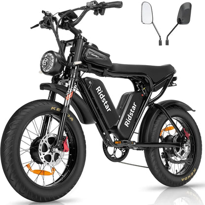 Ridstar® Upgraded Q20Pro 2000W Fat Tire Electric Bicycle