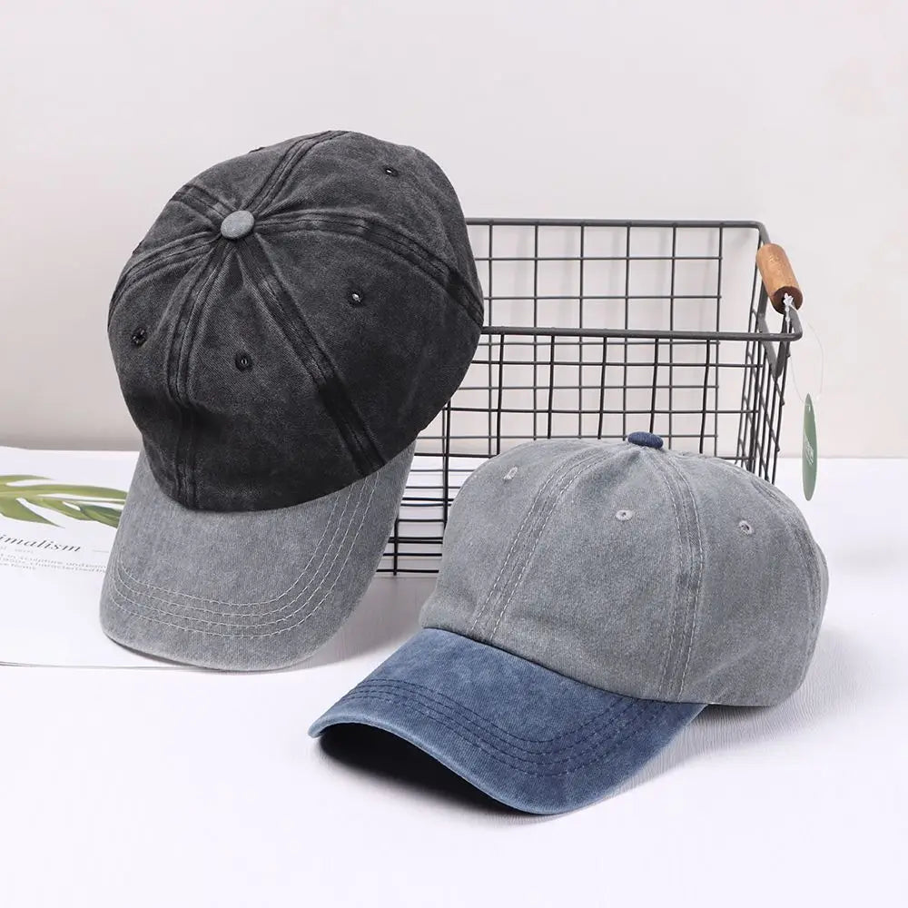 Washed Denim Baseball Cap