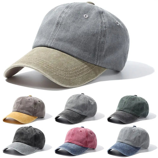 Washed Denim Baseball Cap