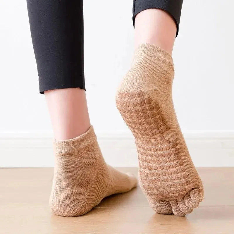 Breathable Pilates Socks with Five Toes