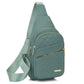 Men’s Pu leather Zipper Crossbody Bag Fanny Pack