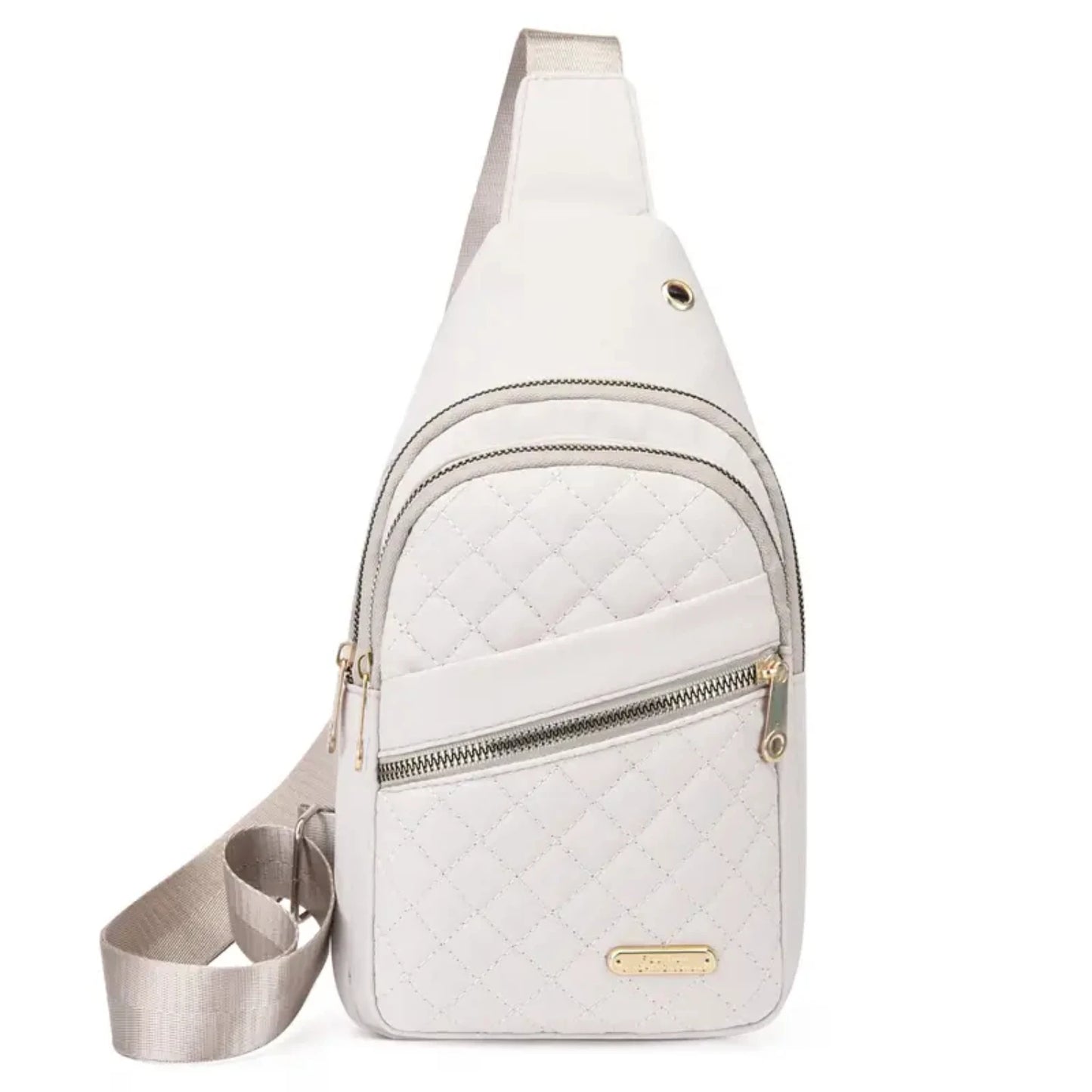 Men’s Pu leather Zipper Crossbody Bag Fanny Pack