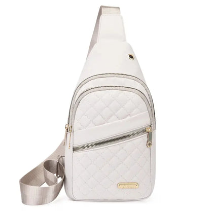 Men’s Pu leather Zipper Crossbody Bag Fanny Pack