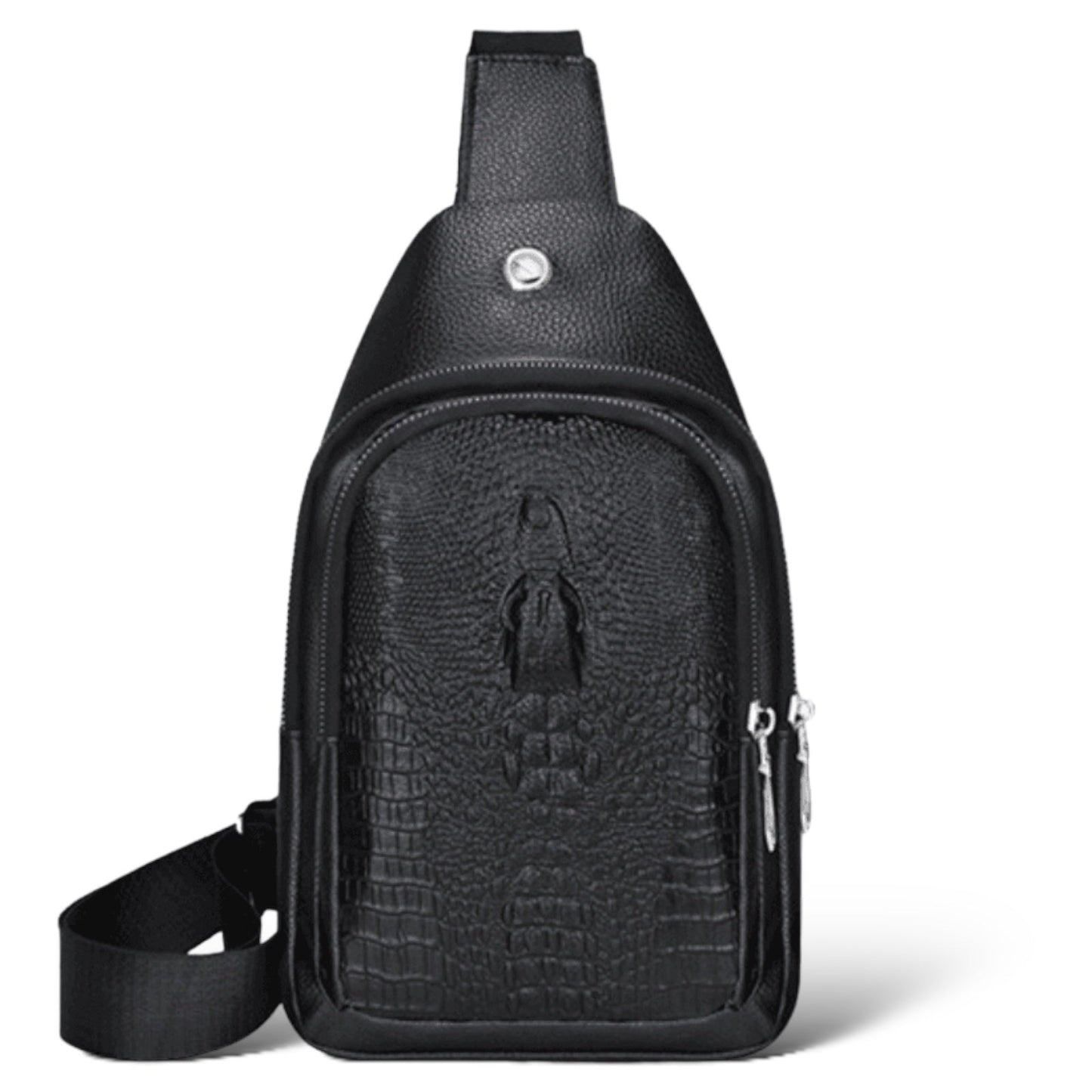 Men’s Pu leather Zipper Crossbody Bag Fanny Pack