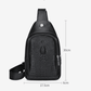 Men’s Pu leather Zipper Crossbody Bag Fanny Pack