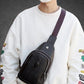 Men’s Pu leather Zipper Crossbody Bag Fanny Pack